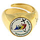 Signet ring with Jubilee logo by Endless, gold plated 925 silver s2