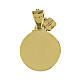 Colgante redondo logotipo Jubileo plata 925 chapado oro Endless s2