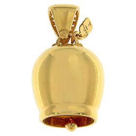 Colgante redondo logotipo Jubileo plata 925 chapada oro Endless