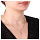 Collana Amen croce stilizzata dorata argento 925 s2