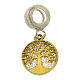 Colgante plateado Árbol de la Vida dorado rodiado s1