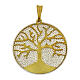 Pendant of 925 silver with filigree, gold and rhodium-plated Tree of Life, 1 in s1