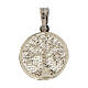 Tree of Life pendant of 0.6 in, rhodium-plated 925 silver and filigree s2