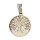 Tree of Life 925 Silver Filigree Pendant 1.5 cm Rhodium-plated s1