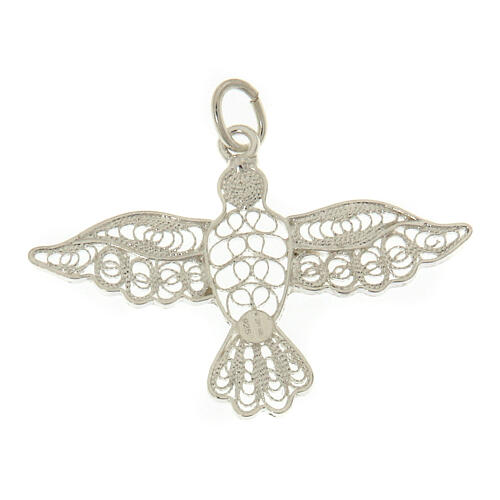 Anhänger, Filigranarbeit, 925er Silber, Darstellung des Heiligen Geistes 1