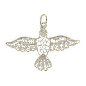 Filigree silver Holy Spirit pendant