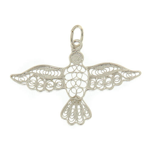 Colgante Espíritu Santo de filigrana plata 2