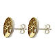 Pendientes dorados Árbol de la Vida filigrana de plata 925 rodiados s2
