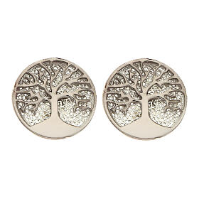 925 silver filigree Tree of Life earrings, rhodium-plated