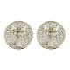 Pendientes Árbol de la Vida filigrana de plata 925 rodiados s3