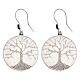 Tree of Life drop earrings with filigree back, rhodium-plated sterling silver s2