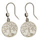 Gold-plated 925 Silver Filigree Tree of Life Dangle Earrings s2