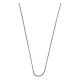Collar 70 cm plata 925 grumet con corte de diamante s1