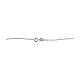 Collar 70 cm plata 925 grumet con corte de diamante s3