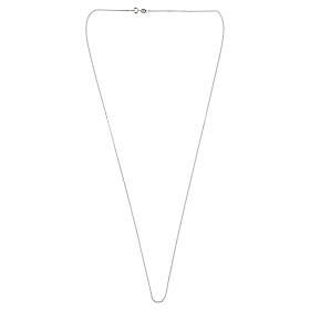 Corrente de prata 925 grumet, 70 cm, com corte em diamante