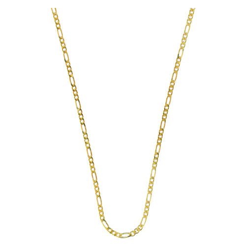 Catena figaro dorata 40 cm argento 925 1