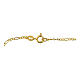Catena figaro dorata 40 cm argento 925 s3