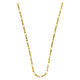925 Sterling Silver 40 cm Gold-Plated Figaro Chain s1