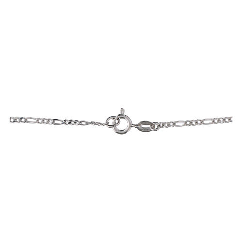 Cadena figaro 45 cm plata 925 3