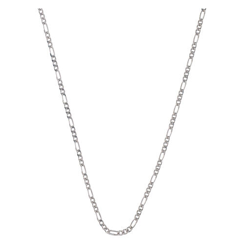 Corrente figaro 45 cm prata 925 1