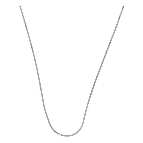 Catena 45 cm snake quadrata argento 925 1