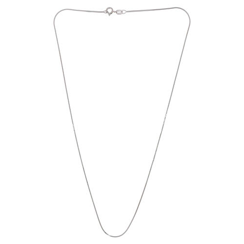 Catena 45 cm snake quadrata argento 925 2