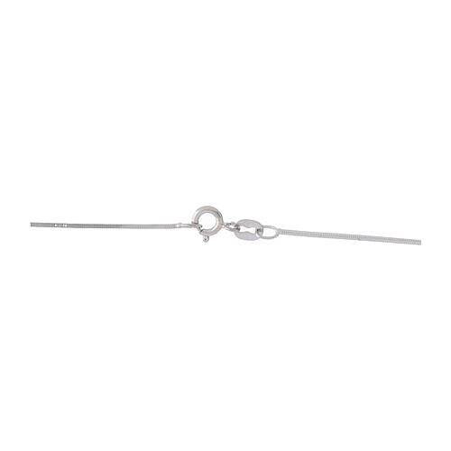 Catena 45 cm snake quadrata argento 925 3