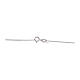 Catena 45 cm snake quadrata argento 925 s3