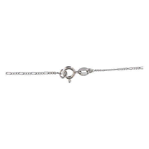 Catena figaro 40 cm argento 925 3