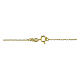 Catena 45 cm forzatina a maglie piatte dorata argento 925 s3