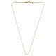 925 sterling silver flat cable chain, 20 in, gold-plated s2