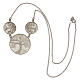 Necklace with three tree of life pendants in 925 silver filigree s3