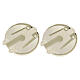 Copribottone croce San Benedetto argento 925 s2
