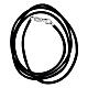 Cordón 60 cm negro de seda con cierre de plata 925 s1