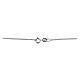 Corrente grumet 45 cm com corte em diamante em prata 925 s3