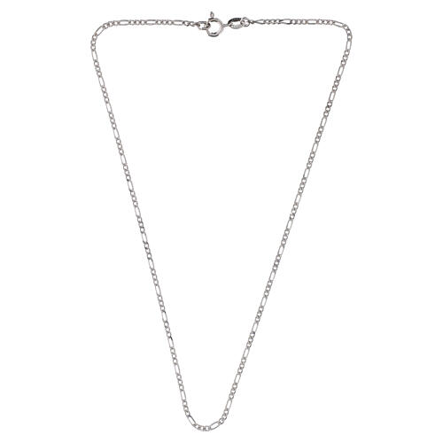 Cadena Fígaro 40 cm plata 925 2