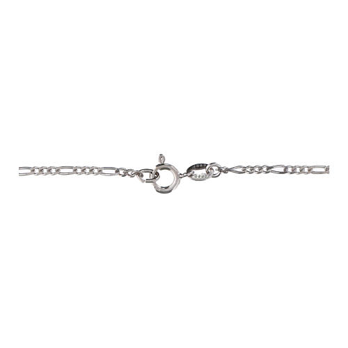 Cadena Fígaro 40 cm plata 925 3