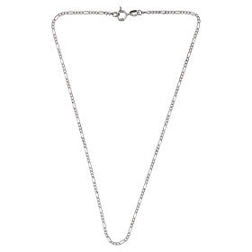 Corrente Figaro 40 cm prata 925