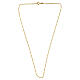 925 silver Figaro gold plated chain, 20 in s2