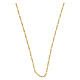 Gold plated 925 silver Figaro chain, 24 in s1