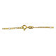 Catena dorata figaro 60 cm argento 925 s3