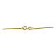Cadena 45 cm dorada serpiente cuadrada plata 925 s3