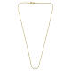 Cadena dorada de plata 925 serpiente cuadrada 50 cm s2