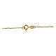 Corrente figaro dourada 40 cm prata 925 s3