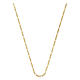 Catena dorata figaro 50 cm argento 925 s1