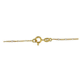Chaîne figaro 60 cm en argent doré 925