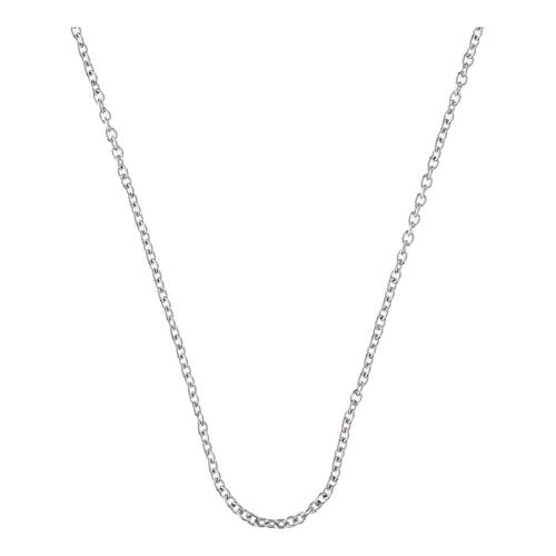 Catena forzatina a maglie piatte 40 cm argento 925 1