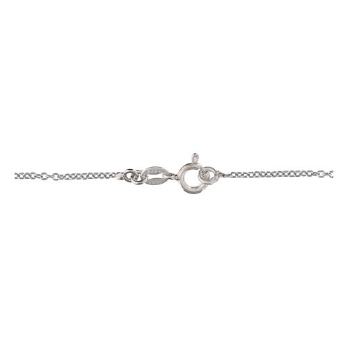 Catena forzatina a maglie piatte 40 cm argento 925 3