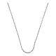 Catena forzatina a maglie piatte 40 cm argento 925 s1