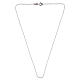 Catena forzatina a maglie piatte 40 cm argento 925 s2